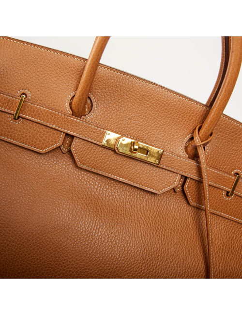 Sac Birkin 40 HERMES cuir Epsom Gold