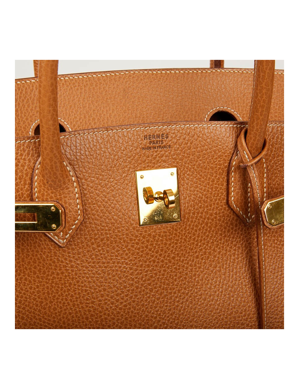 Sac Birkin 40 HERMES cuir Epsom Gold