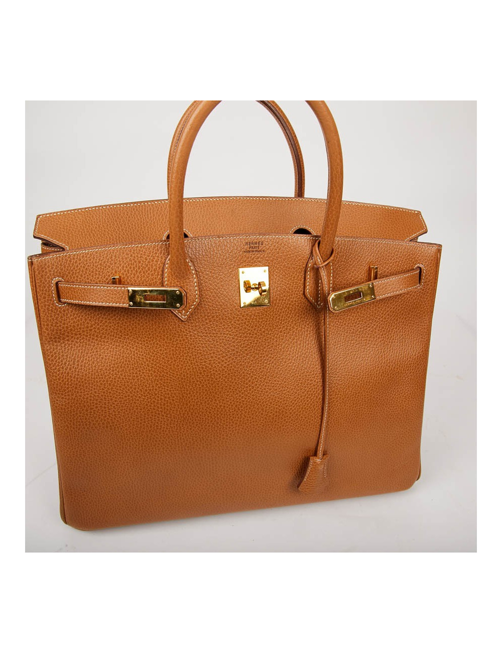 Sac Birkin 40 HERMES cuir Epsom Gold