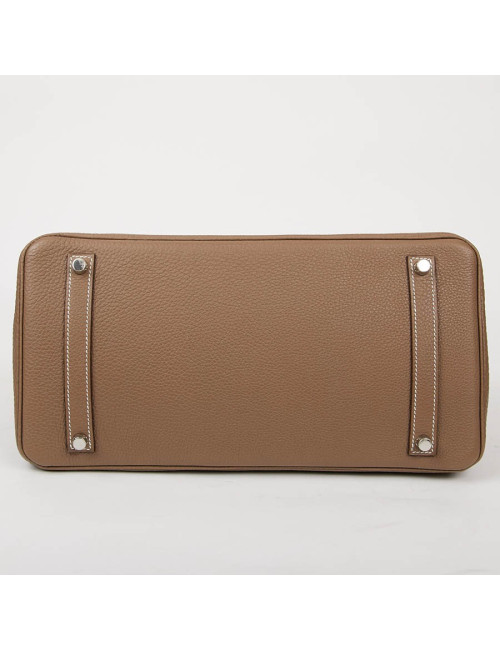 Sac HERMES Birkin 35 cuir Togo Etoupe 