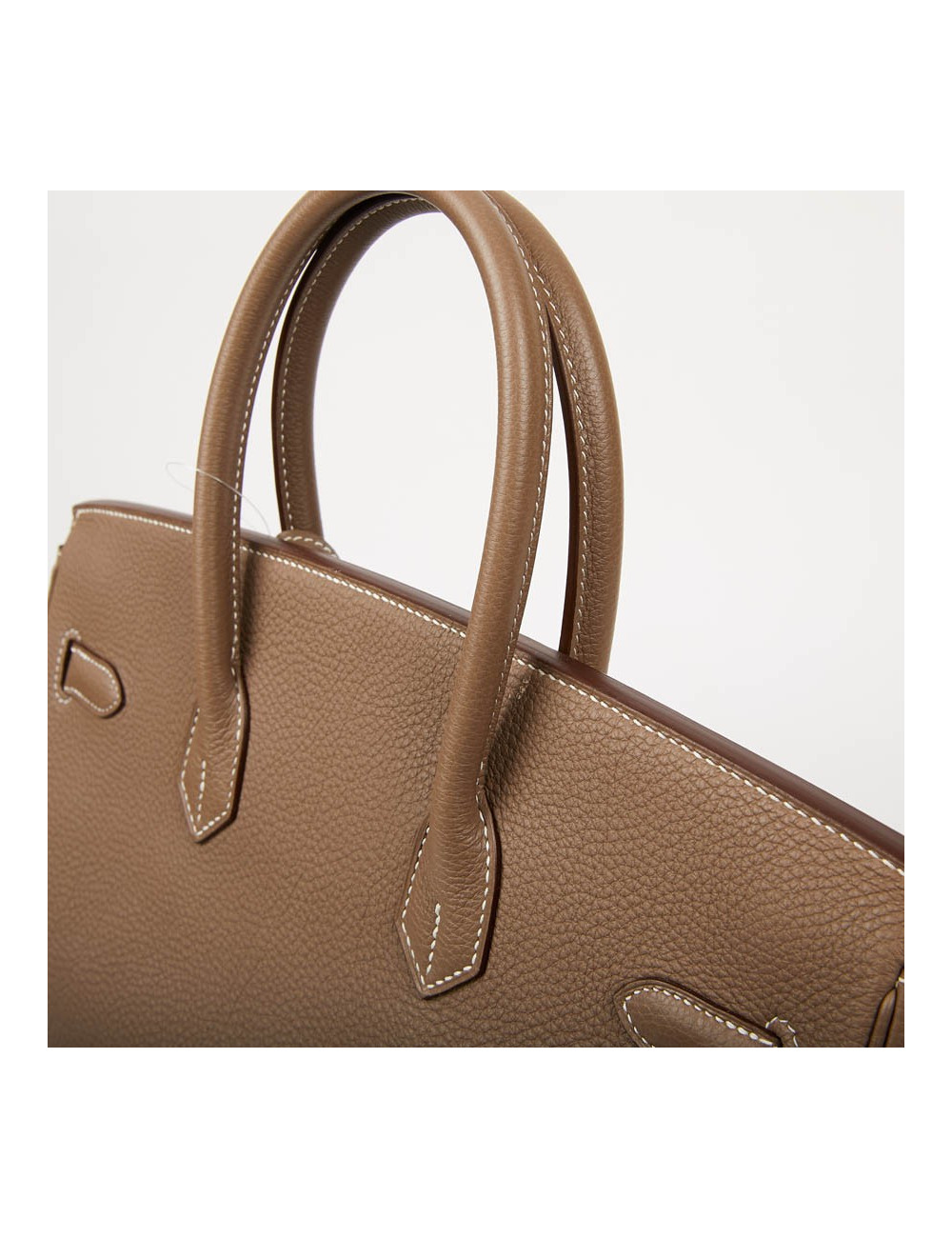 Sac HERMES Birkin 35 cuir Togo Etoupe 