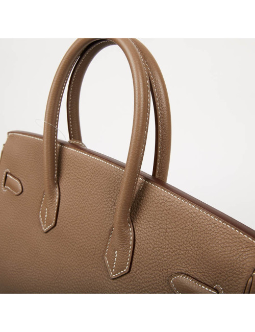 Sac HERMES Birkin 35 cuir Togo Etoupe 