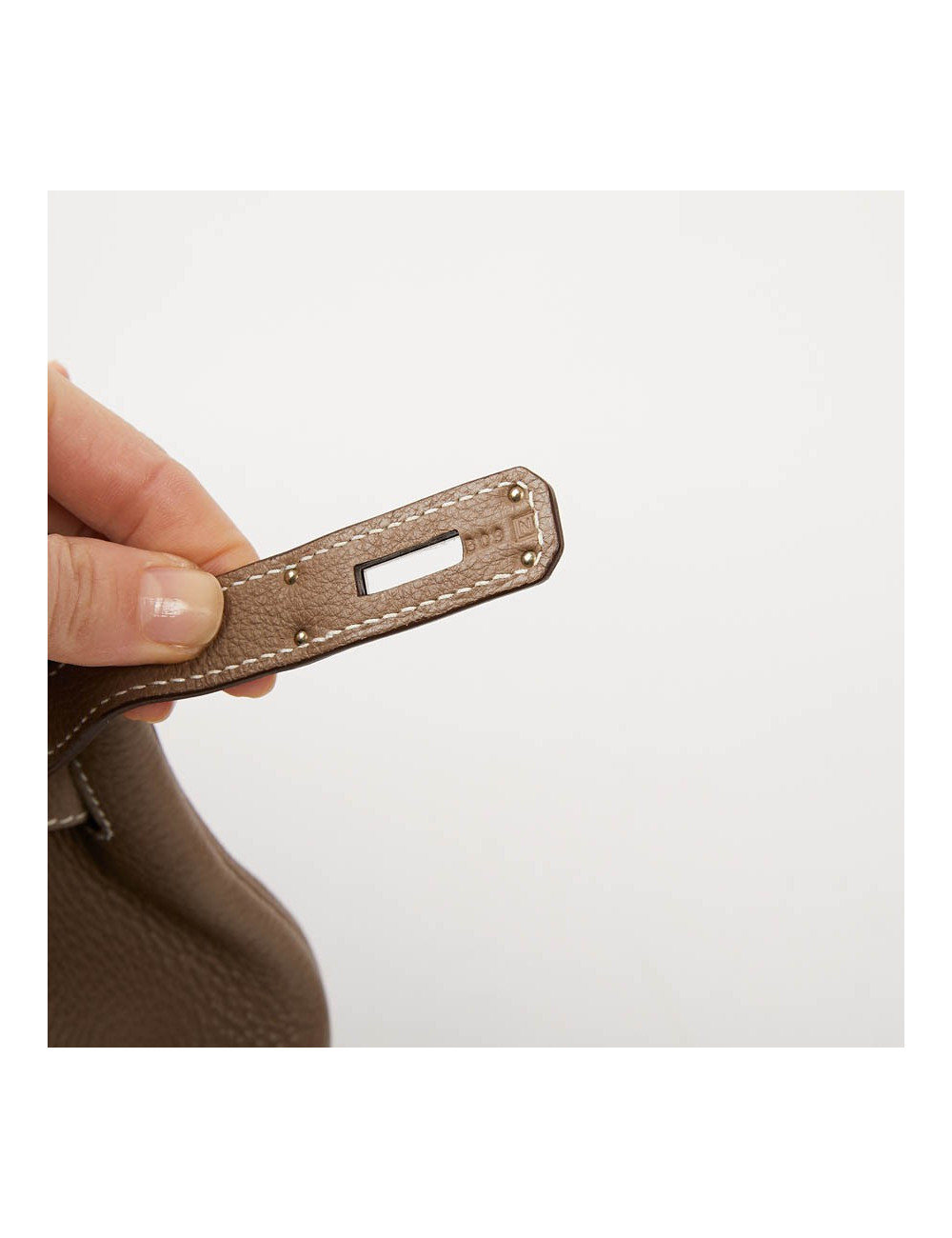 Sac HERMES Birkin 35 cuir Togo Etoupe 