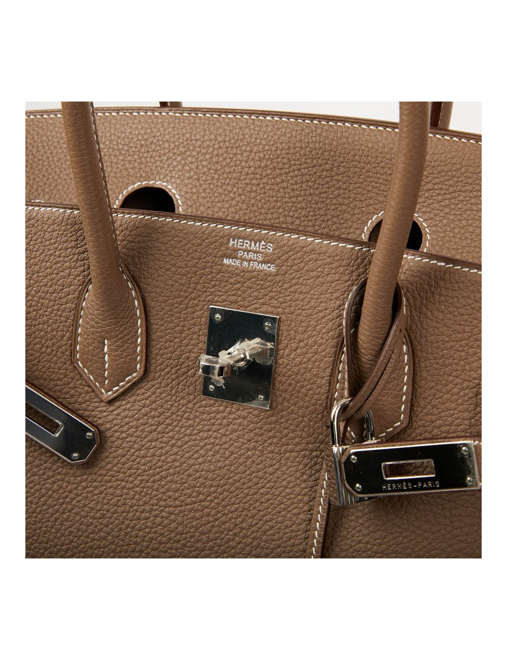Sac HERMES Birkin 35 cuir Togo Etoupe 