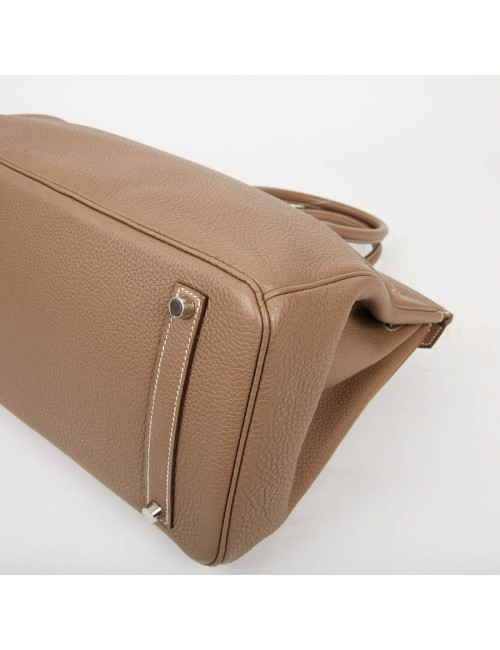 Sac HERMES Birkin 35 cuir Togo Etoupe 