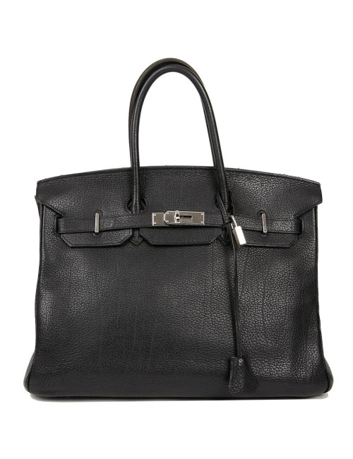 Sac HERMES Birkin 35 cuir Togo noir