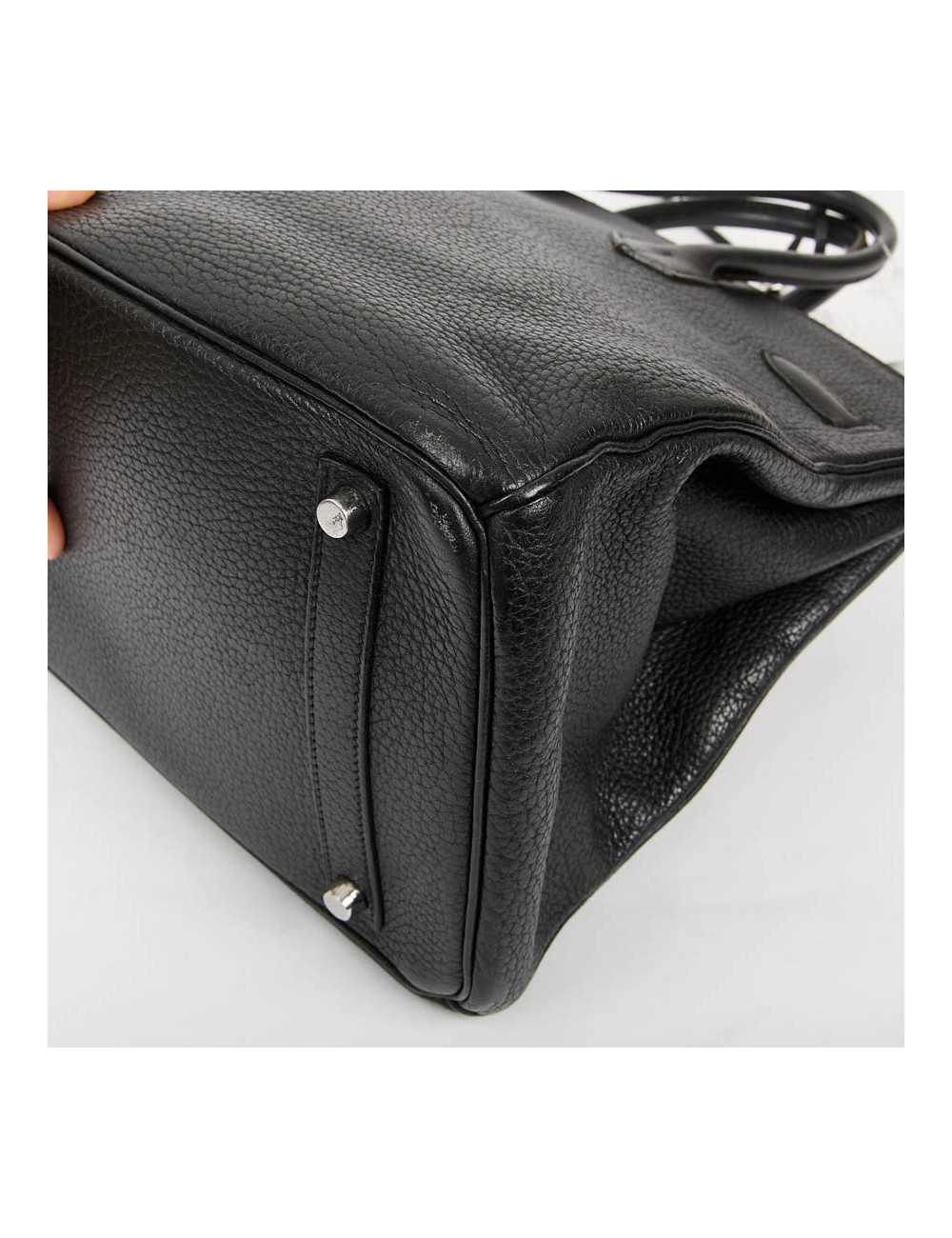 HERMES Birkin 35 Black Togo Leather Bag