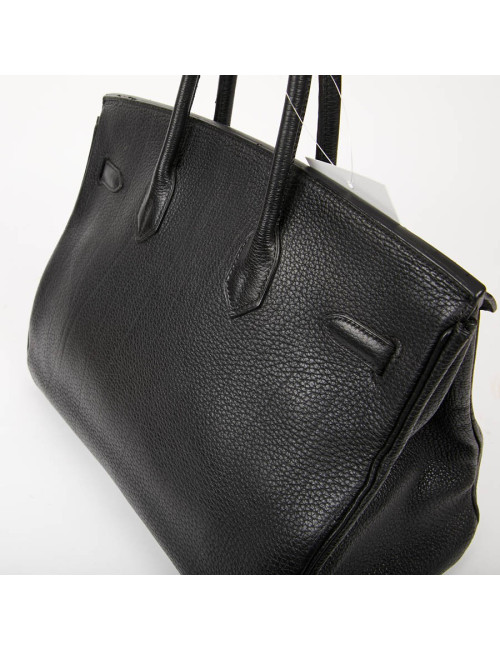 HERMES Birkin 35 Black Togo Leather Bag