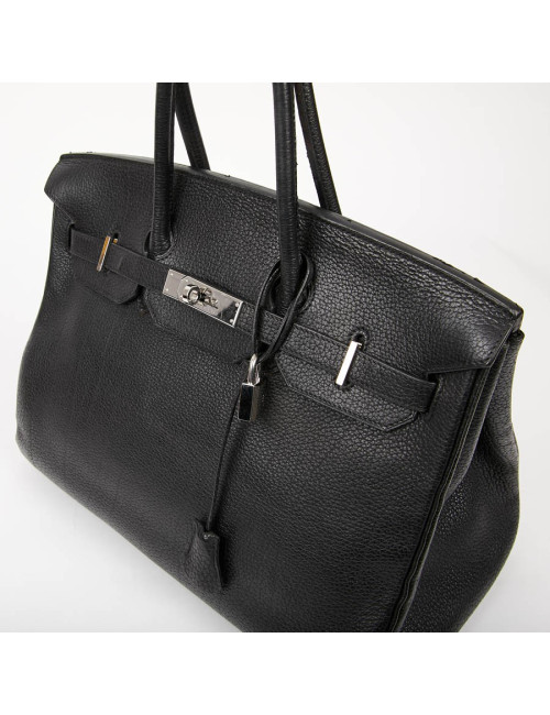 HERMES Birkin 35 Black Togo Leather Bag