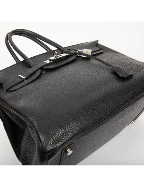 HERMES Birkin 35 Black Togo Leather Bag