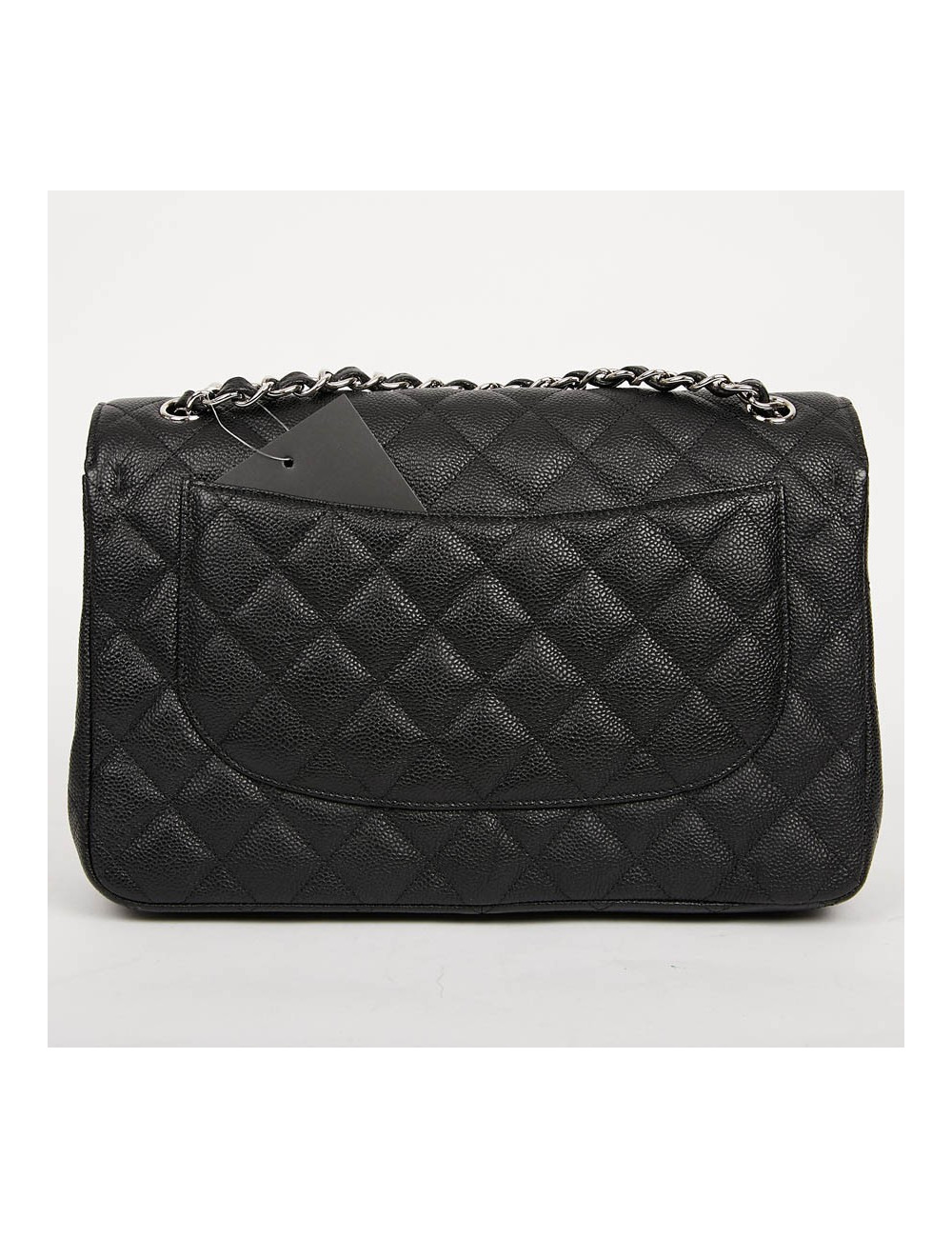 Sac Jumbo CHANEL cuir caviar noir
