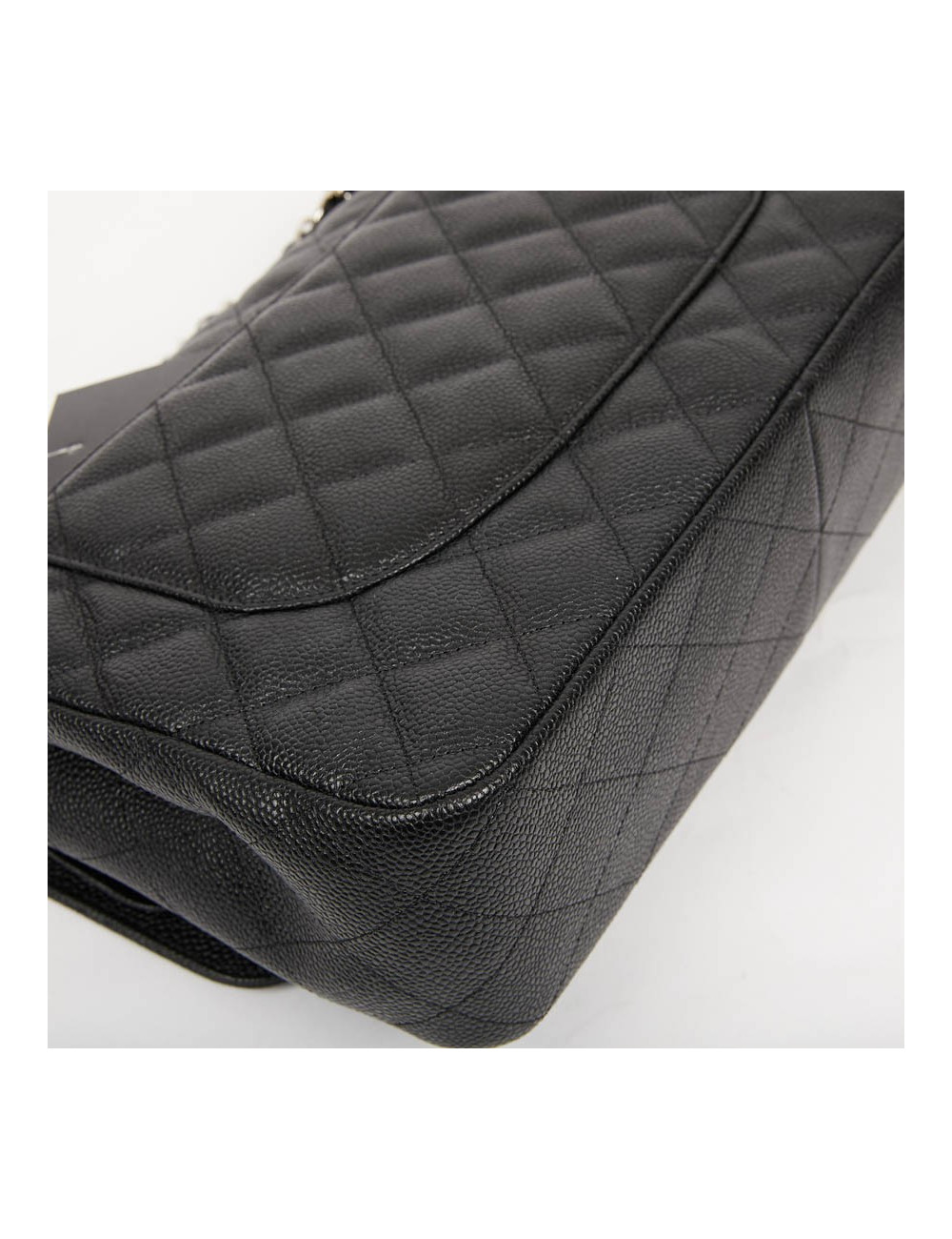 Sac Jumbo CHANEL cuir caviar noir