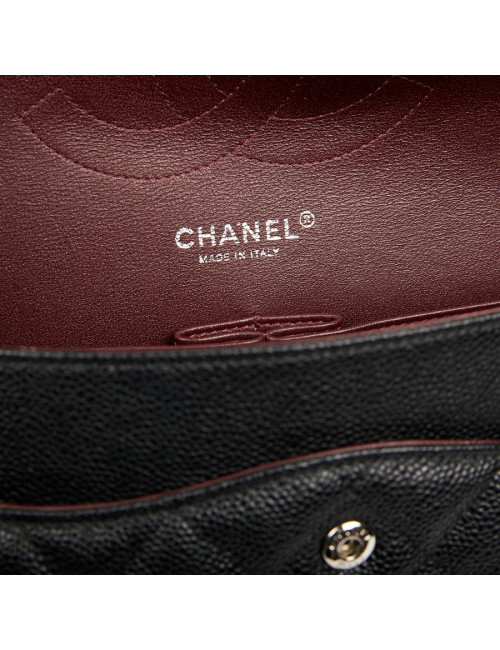 Sac Jumbo CHANEL cuir caviar noir