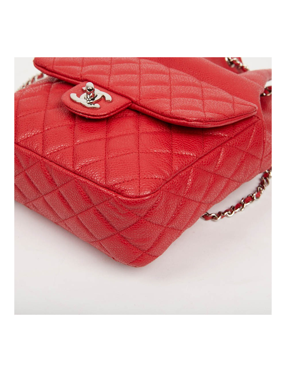Sac à dos CHANEL grainé rouge 