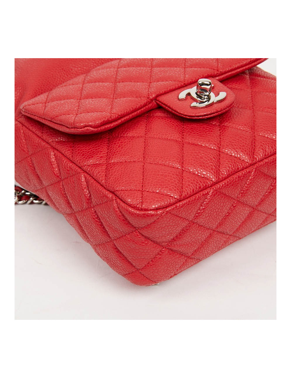 Sac à dos CHANEL grainé rouge 