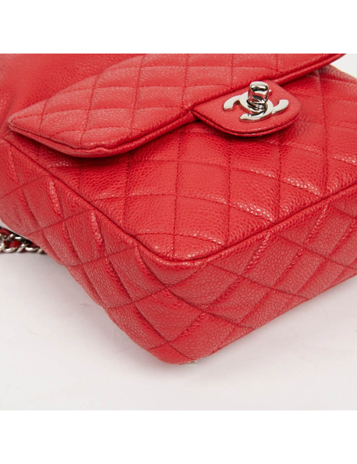 Sac à dos CHANEL grainé rouge 