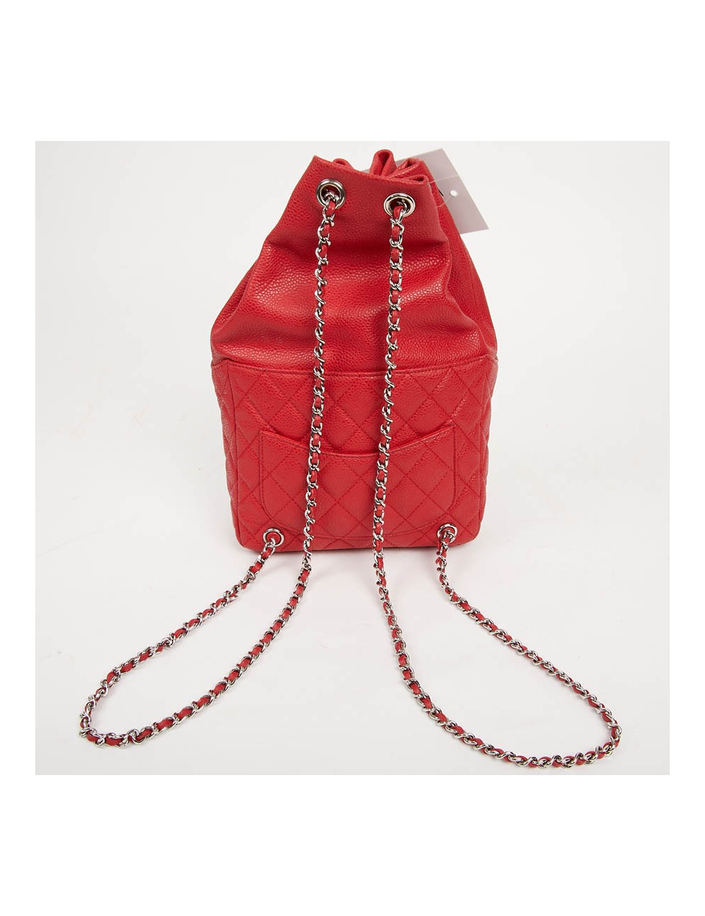 Sac à dos CHANEL grainé rouge 