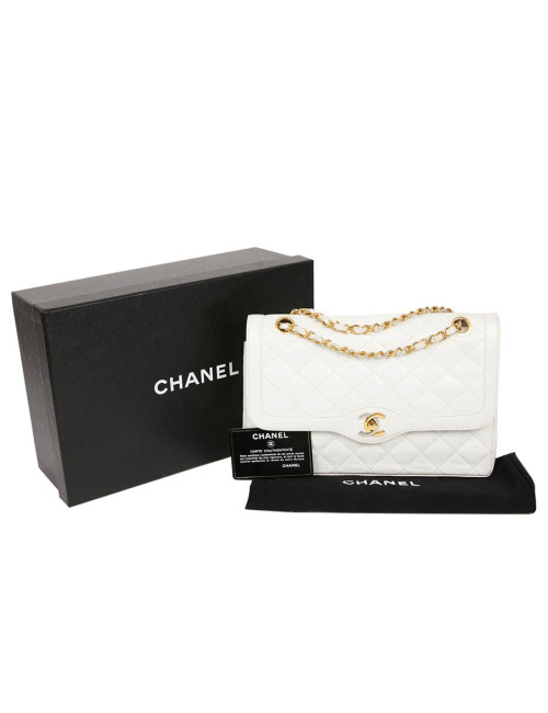 Timeless Couture CHANEL cuir blanc