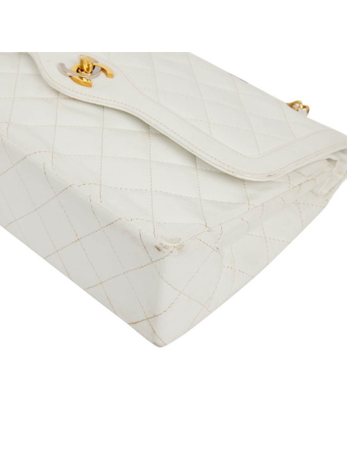 Timeless Couture CHANEL cuir blanc