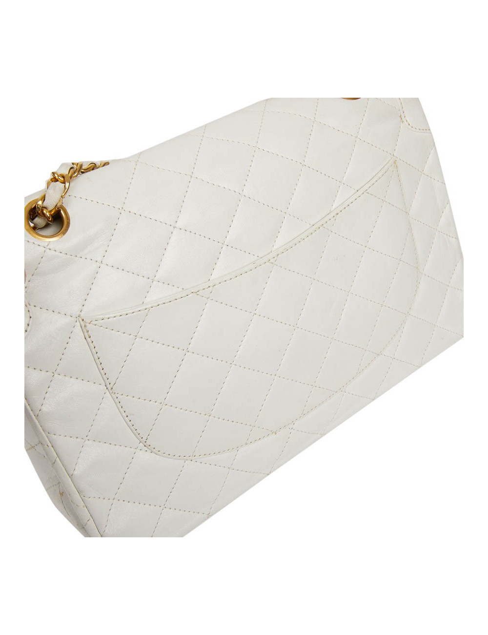 Timeless Couture CHANEL cuir blanc