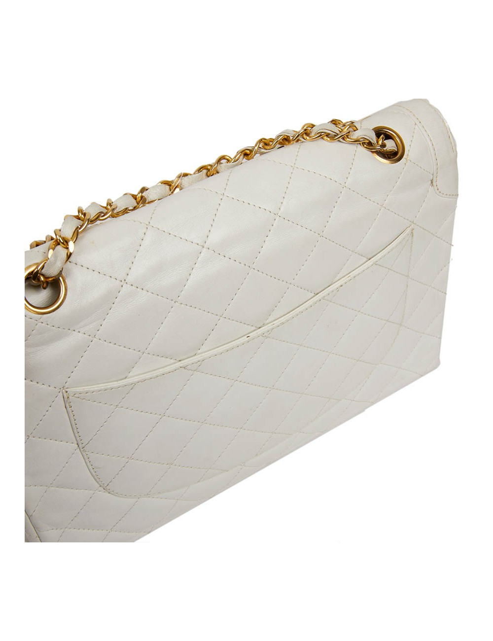 Timeless Couture CHANEL cuir blanc