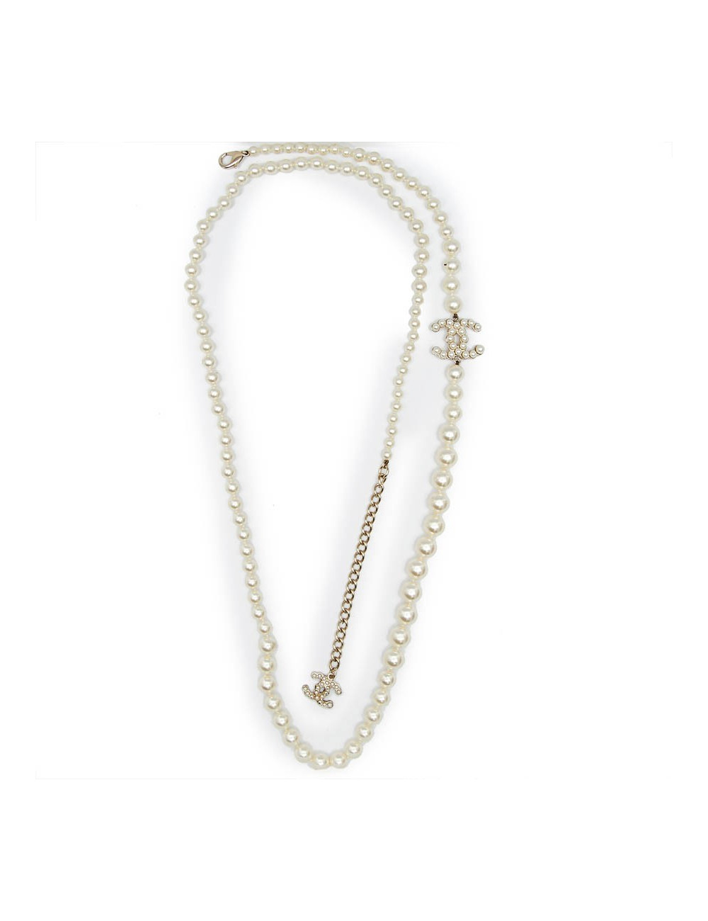 Sautoir CHANEL perles nacrées