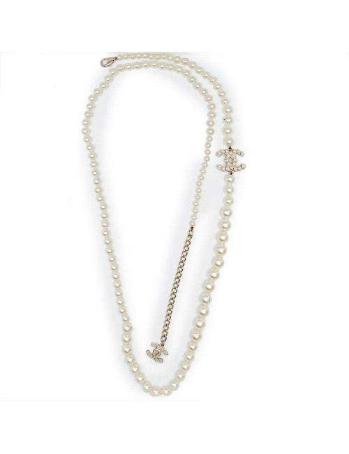 Sautoir CHANEL perles nacrées