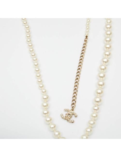 Sautoir CHANEL perles nacrées