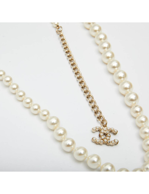 Sautoir CHANEL perles nacrées