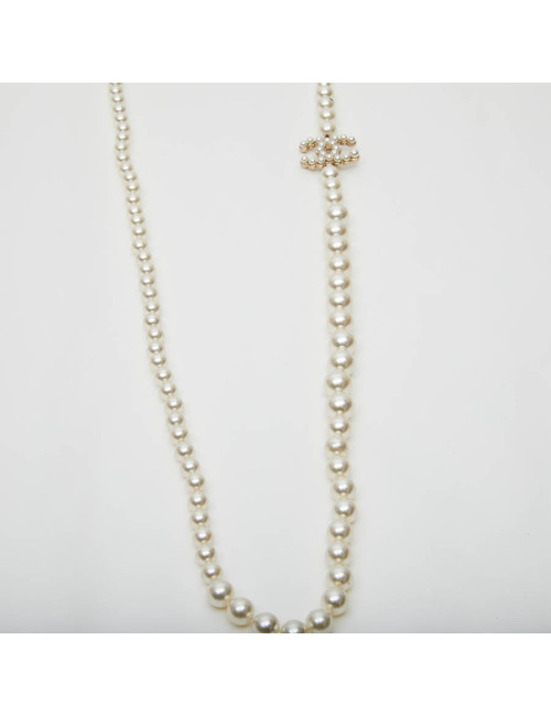 Sautoir CHANEL perles nacrées