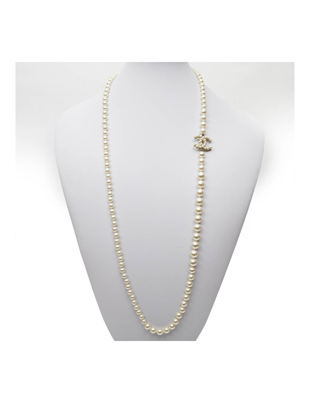 Sautoir CHANEL perles nacrées