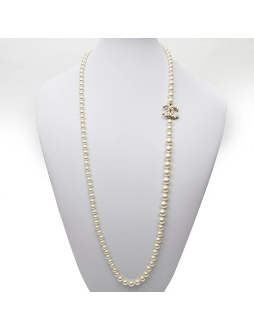 Sautoir CHANEL perles nacrées
