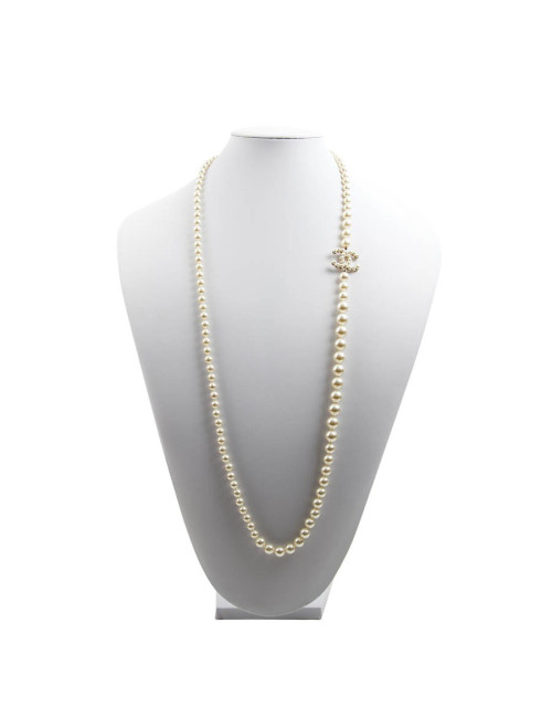 Sautoir CHANEL perles nacrées