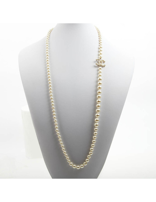 Sautoir CHANEL perles nacrées