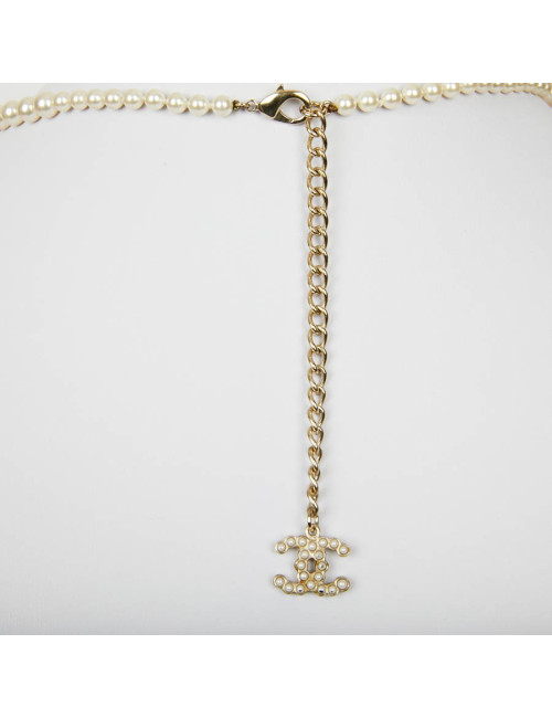 Sautoir CHANEL perles nacrées