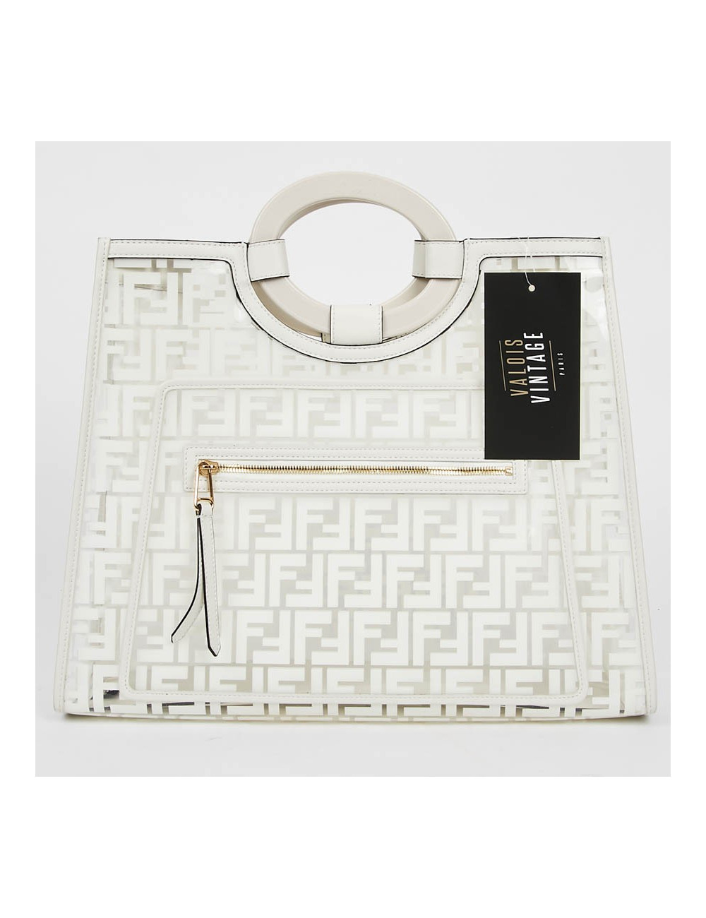 Cabas FENDI Runaway transparent