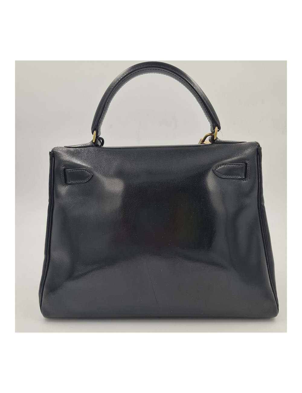Kelly 28 HERMES Box noir Vintage
