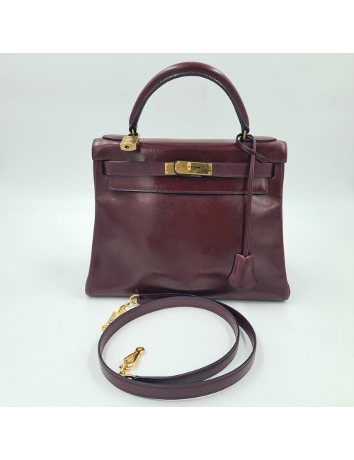 Kelly 28 HERMES box rouge H 