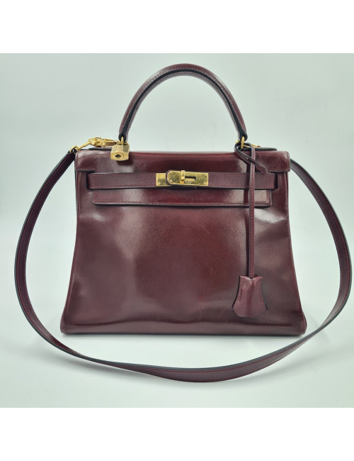 Kelly 28 HERMES box rouge H 