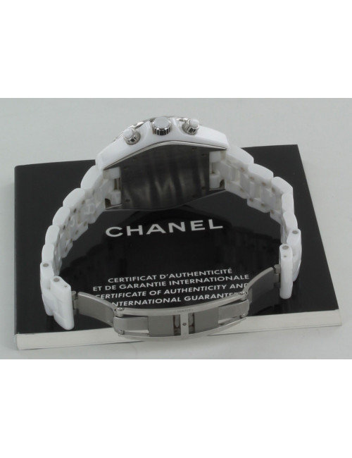 Montre J12  CHANEL chronographe diamants 