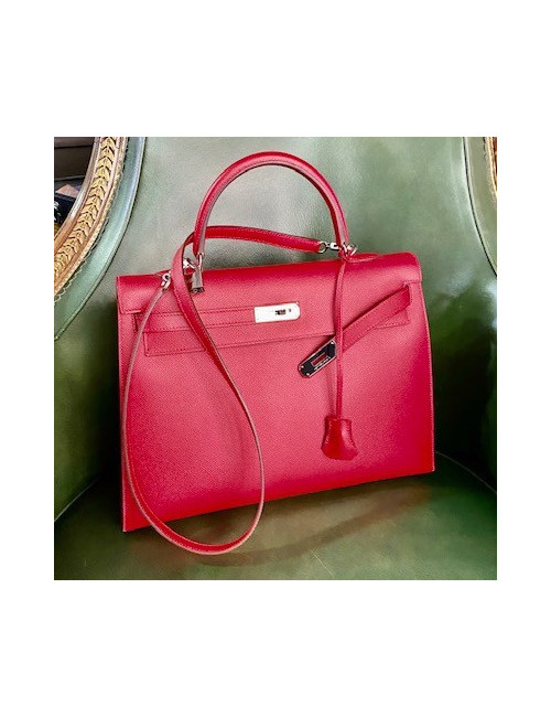 Kelly 35 HERMES epsom rouge casaque
