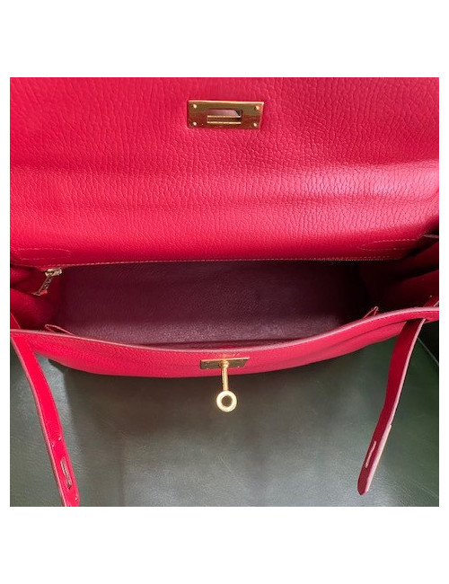 Kelly 32 HERMES in Rouge Casaque - Occasion Certified Authentic 