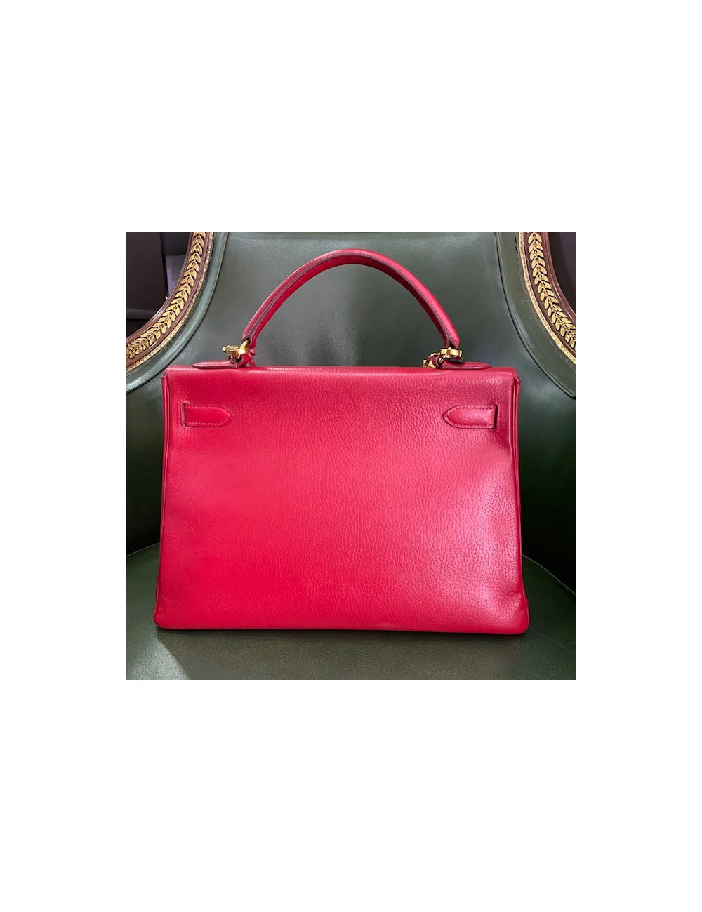 Kelly 32 HERMES in Rouge Casaque - Occasion Certified Authentic 