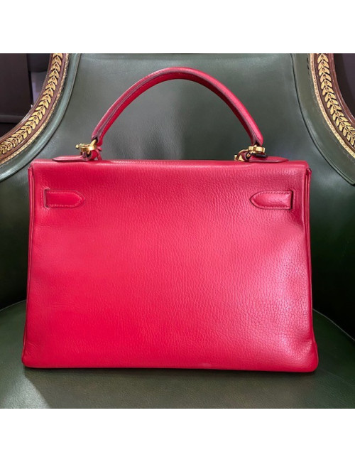 Kelly 32 HERMES in Rouge Casaque - Occasion Certified Authentic 