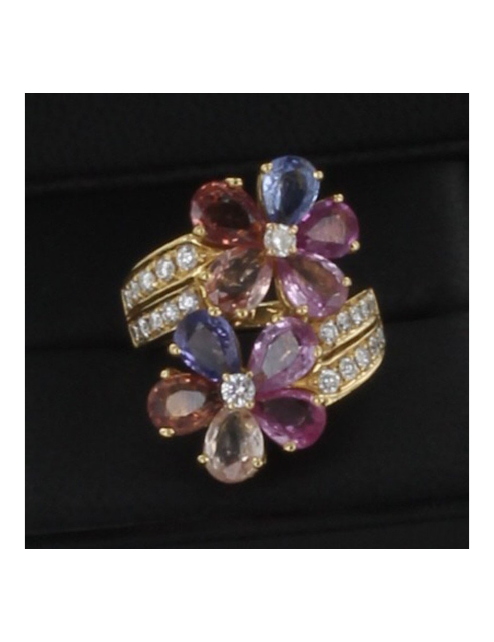 Bague BULGARI en saphir multicolor T