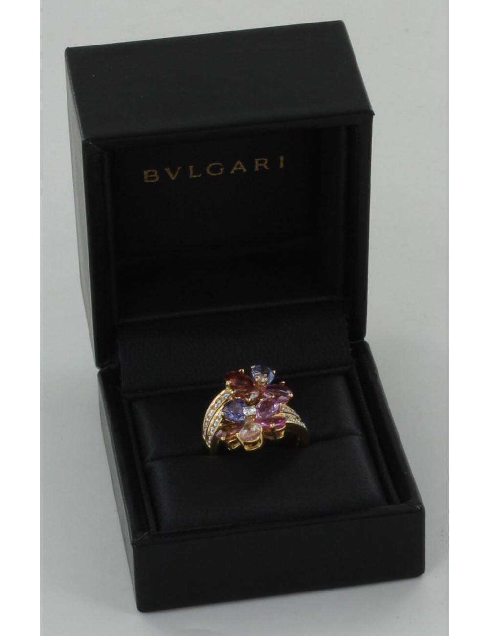 Bague BULGARI en saphir multicolor T