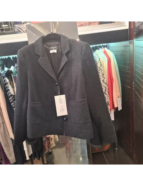 Veste CHANEL  tweed noir