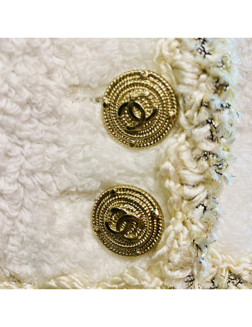 Chanel white jacket 36FR