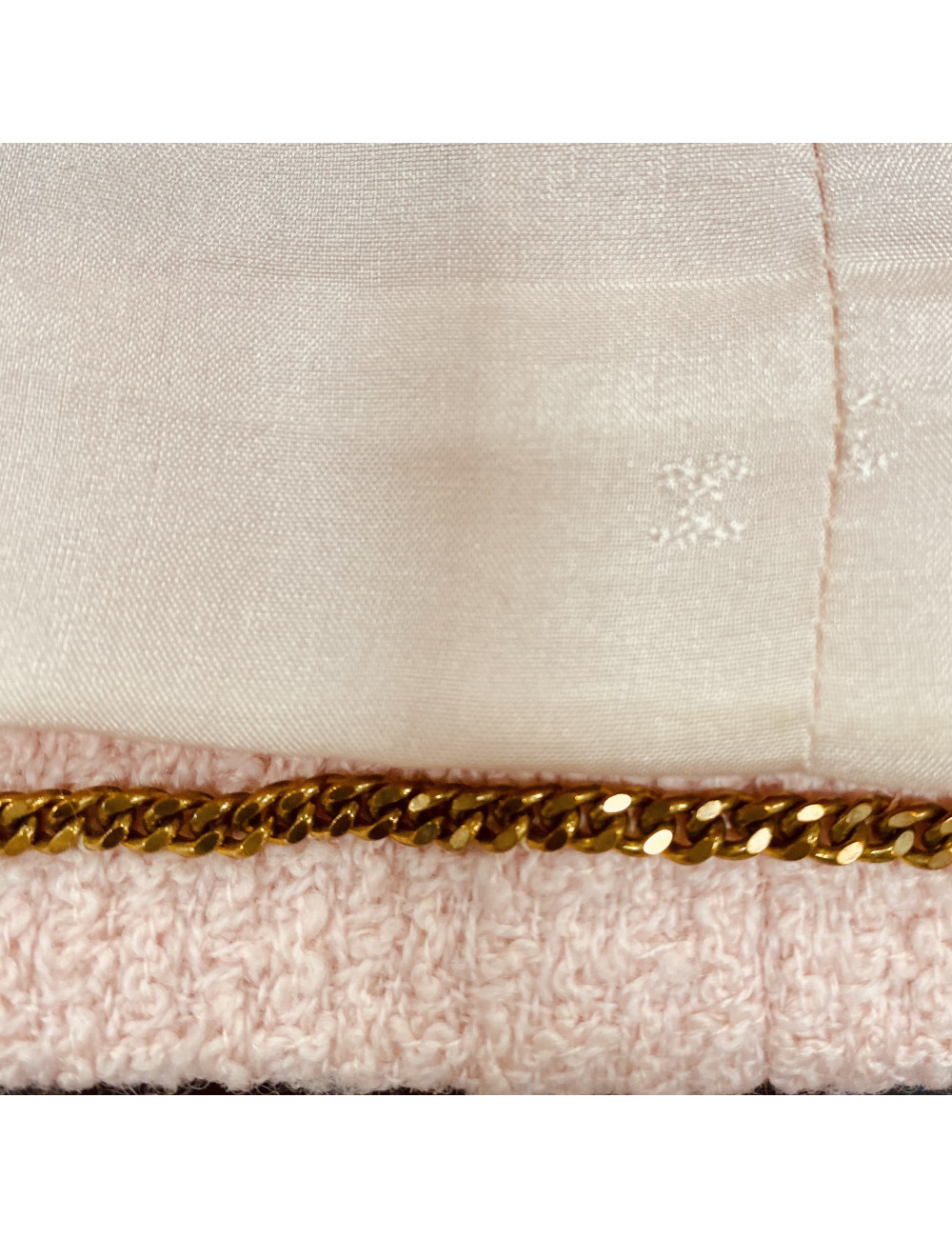 Veste CHANEL T 42 tweed rose