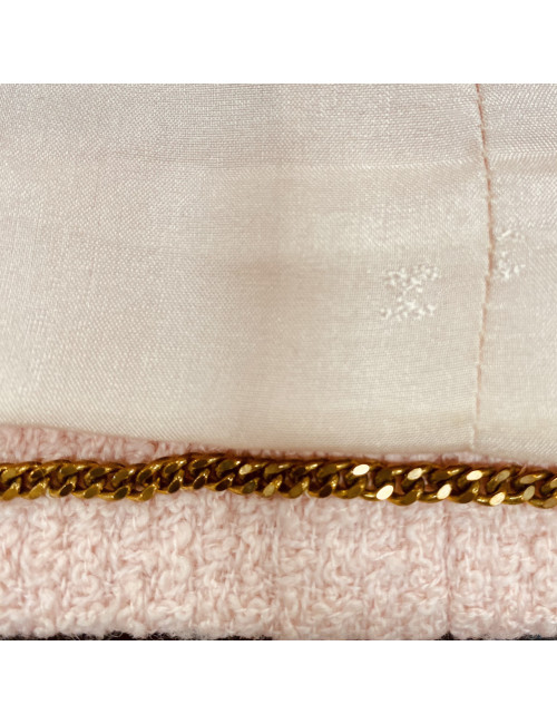 Veste CHANEL T 42 tweed rose